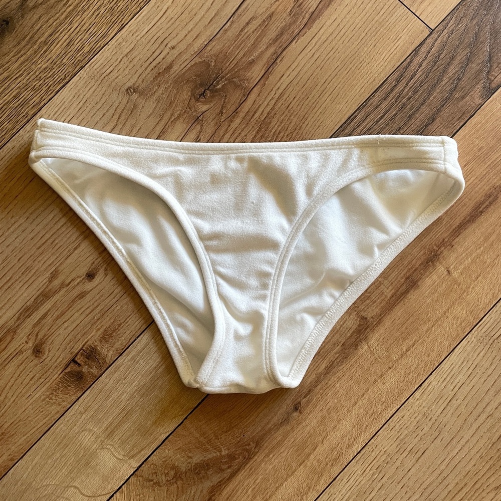Xhilaration White Textured Bikini Bottom